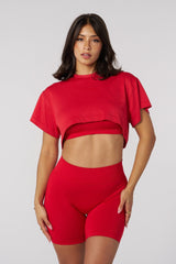 W453 Hourglass Crop tee
