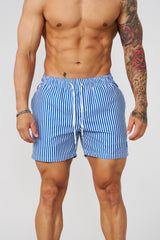 1056 - Striped Swim Shorts