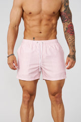 1056 - Striped Swim Shorts