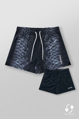 1128 - Animal Mesh Reversible Shorts