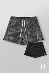 1128 - Animal Mesh Reversible Shorts