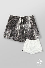 1128 - Animal Mesh Reversible Shorts
