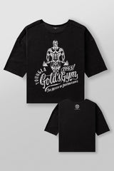 5021 - Golds Gym Wide Neck Terry Tee