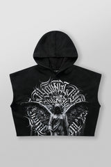 5045 - Angel Cut-Off Hoodies