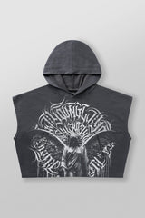 5045 - Angel Cut-Off Hoodies
